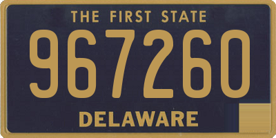 DE license plate 967260