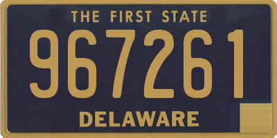 DE license plate 967261