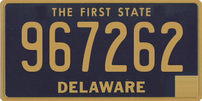 DE license plate 967262