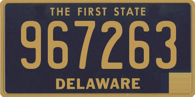 DE license plate 967263