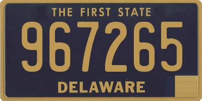 DE license plate 967265