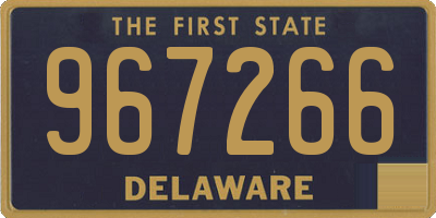 DE license plate 967266