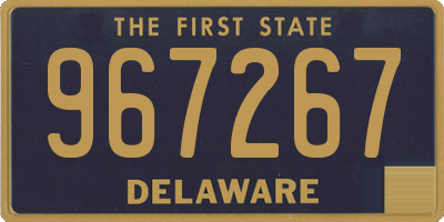 DE license plate 967267