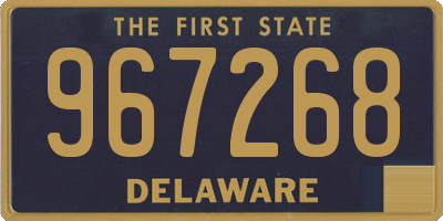 DE license plate 967268