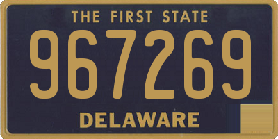 DE license plate 967269