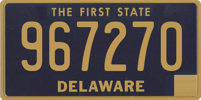 DE license plate 967270