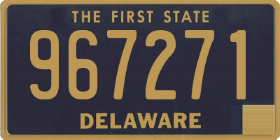 DE license plate 967271