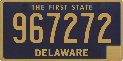 DE license plate 967272