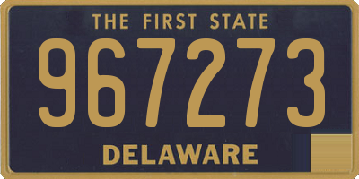 DE license plate 967273