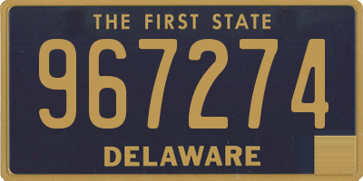 DE license plate 967274