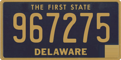 DE license plate 967275