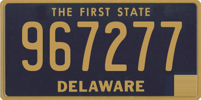 DE license plate 967277