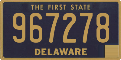 DE license plate 967278