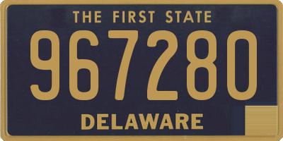 DE license plate 967280