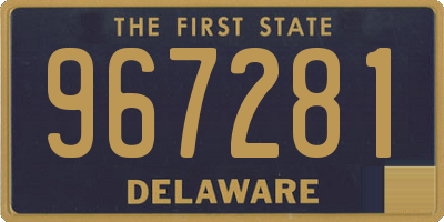 DE license plate 967281