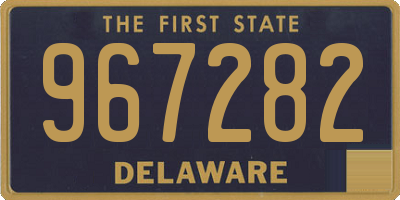 DE license plate 967282