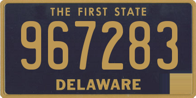 DE license plate 967283