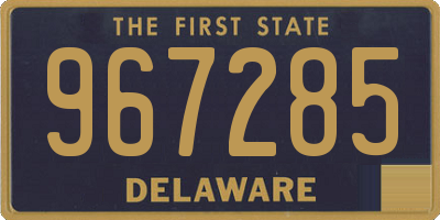 DE license plate 967285