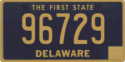 DE license plate 96729