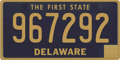 DE license plate 967292