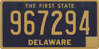 DE license plate 967294