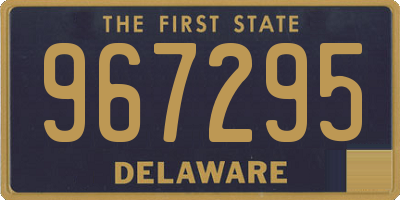 DE license plate 967295