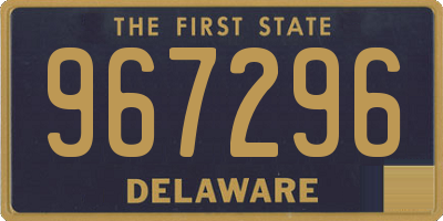 DE license plate 967296