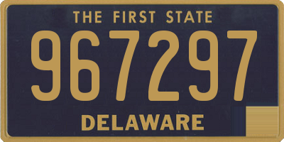 DE license plate 967297