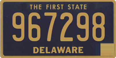 DE license plate 967298