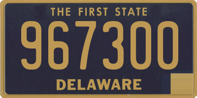 DE license plate 967300