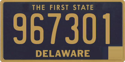 DE license plate 967301