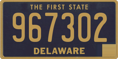 DE license plate 967302