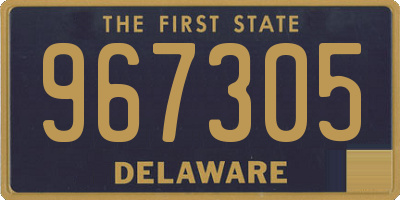 DE license plate 967305