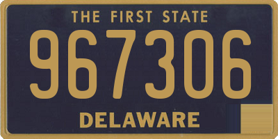 DE license plate 967306