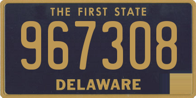 DE license plate 967308