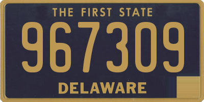 DE license plate 967309