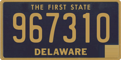 DE license plate 967310