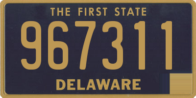 DE license plate 967311