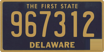 DE license plate 967312