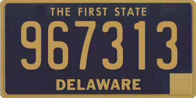 DE license plate 967313