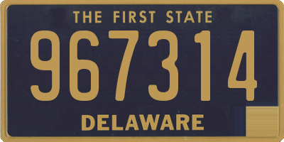 DE license plate 967314