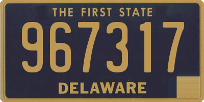 DE license plate 967317