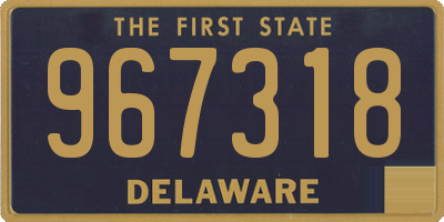 DE license plate 967318