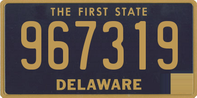 DE license plate 967319