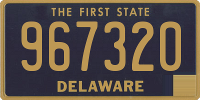 DE license plate 967320