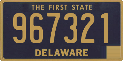 DE license plate 967321