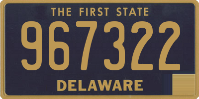 DE license plate 967322