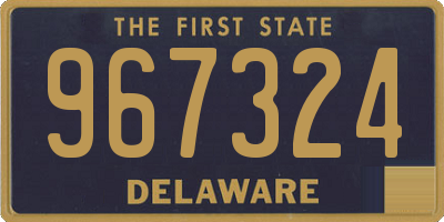 DE license plate 967324