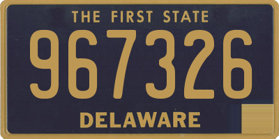 DE license plate 967326