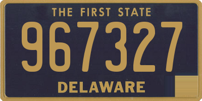 DE license plate 967327